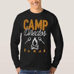 Camp-Direktor Lustiges Camping Lagerfeuer Berg Cl T-Shirt