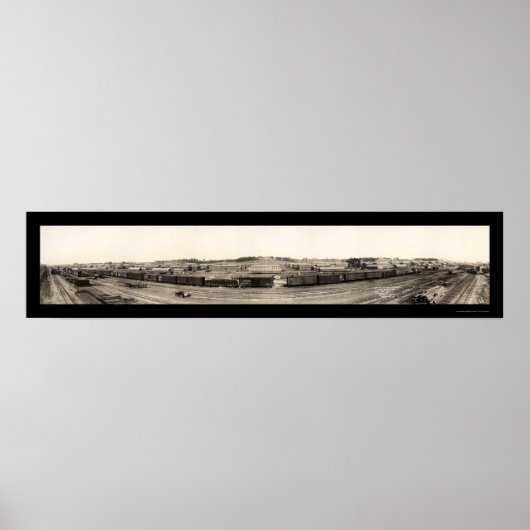 Camp Dodge Iowa Bahn Foto 1917 Poster (Vorne)