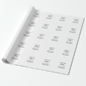 Camp einen glücklichen Geburtstag Name Datum Campi Geschenkpapier (Ungerollt)