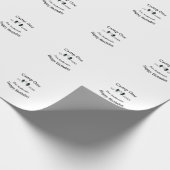 Camp einen glücklichen Geburtstag Name Datum Campi Geschenkpapier (Ecke)