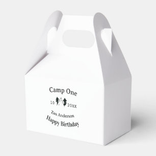 Camp einen glücklichen Geburtstag Name Datum Campi Geschenkschachtel