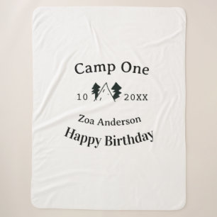 Camp einen glücklichen Geburtstag Name Datum Campi Sherpadecke