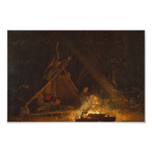 Camp Fire Winslow Homer Fotodruck (Vorne)