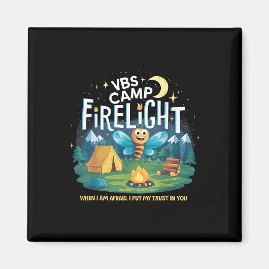 Camp Firelight VBS Campingplatz Bibelschule Feuer Magnet (Vorne)