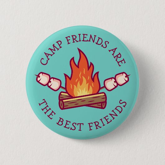 Camp-Freunde sind die besten Freunde Button (Vorderseite)