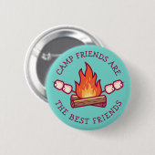 Camp-Freunde sind die besten Freunde Button (Vorne & Hinten)