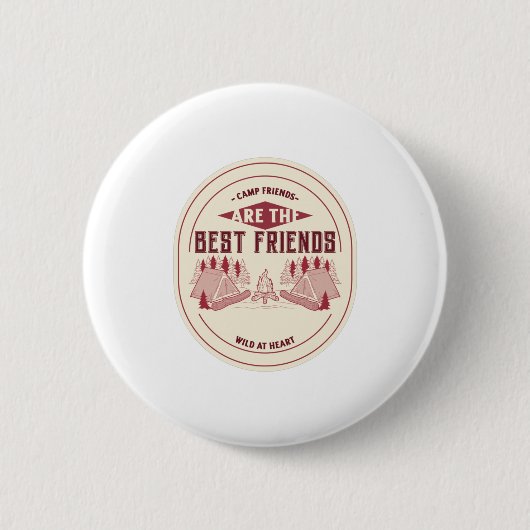 Camp-Freunde sind die besten Freunde Button (Vorderseite)