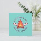Camp-Freunde sind die besten Freunde Karte (Stehend Vorderseite)