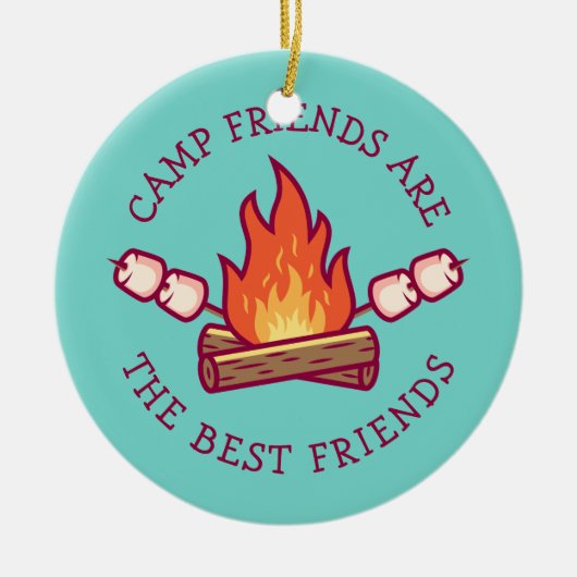 Camp-Freunde sind die besten Freunde Keramik Ornament (Vorne)