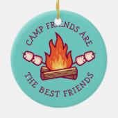 Camp-Freunde sind die besten Freunde Keramik Ornament (Hinten)