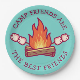 Camp-Freunde sind die besten Freunde Pappteller