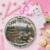 Camp Fryeburg Maine Rustikale Melaminplatte Pappteller (Party)