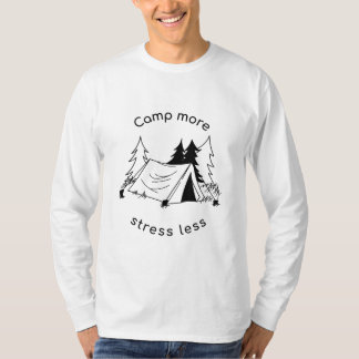 Camp für mehr Stress weniger Basic Long Sleeve T - T-Shirt