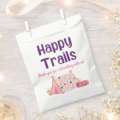 Camp Girl Happy Trails bevorzugen Flaggen Geschenktütchen (Ausgeschnitten)