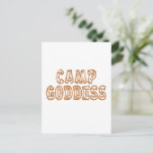 Camp Goddess Postkarte (Stehend Vorderseite)