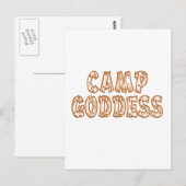 Camp Goddess Postkarte (Vorne/Hinten)