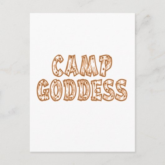 Camp Goddess Postkarte (Vorderseite)