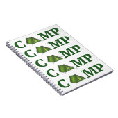CAMP Green Tent Summer Camping Summer Camper Gesch Notizblock (Rechte Seite)
