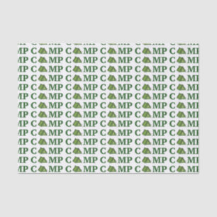 CAMP Green Zent Summer Camping Camper Geschenkarti Seidenpapier
