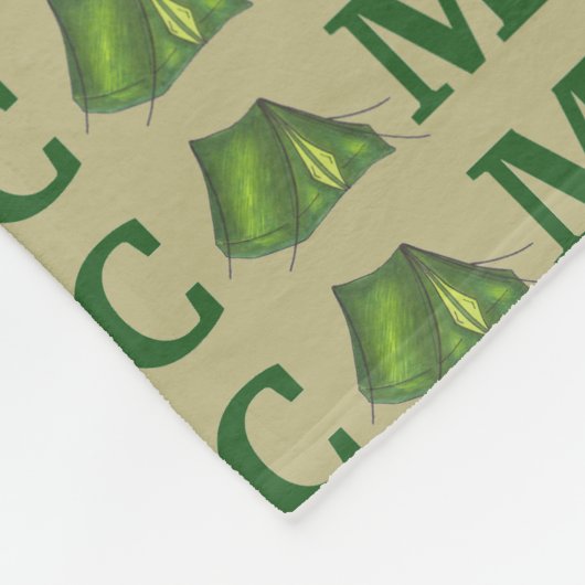 CAMP Grüner Zelt Sommer Camping Wandern im Freien Fleecedecke (Ecke)