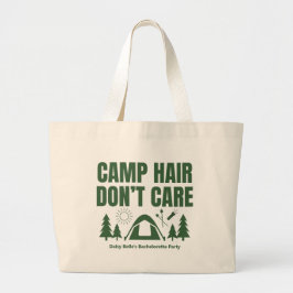 Camp Hair Bachelorette Green Tote Bag Jumbo Stoffbeutel