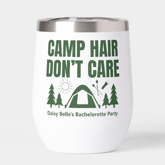 Camp Hair Don't Care Bachelorette Green (Rückseite)