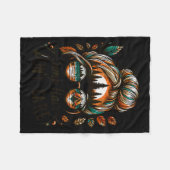 Camp Hair Don't Care Messy Bun Funny Camng Camper Fleecedecke (Vorderseite (Horizontal))