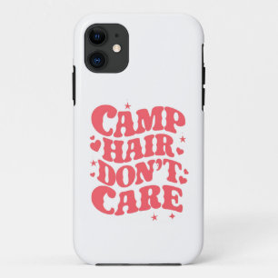 Camp Hair Don't Care Sommer Camping Mädchen Groovy Case-Mate iPhone Hülle