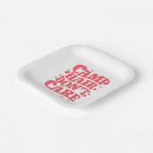 Camp Hair Keine Sorge Sommer Camping Girls Groovy Pappteller (Gewinkelt)