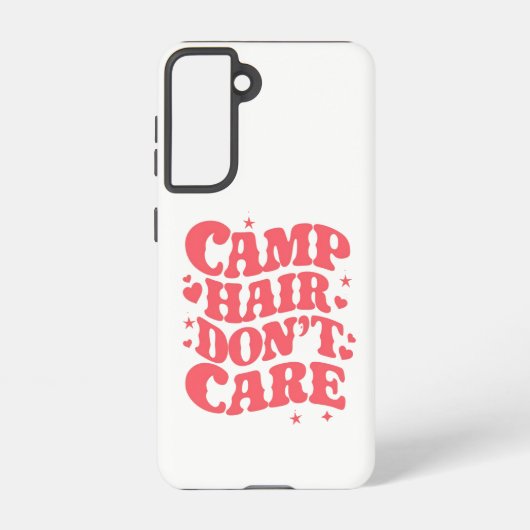 Camp Hair Keine Sorge Sommer Camping Girls Groovy Samsung Galaxy Hülle (Rückseite)