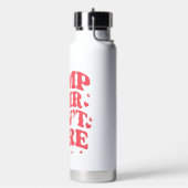 Camp Hair Keine Sorge Sommer Camping Girls Groovy Trinkflasche (Links)