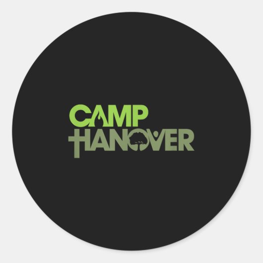 Camp Hannover Logo - Dunkle Farben Runder Aufkleber (Vorderseite)