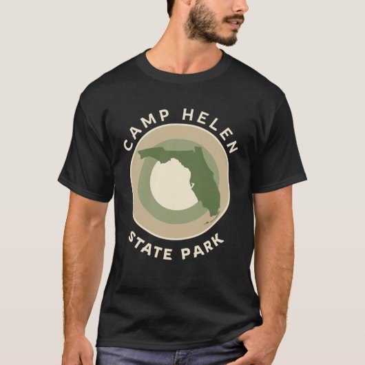 Camp Helen State Park Florida Bullseye FL Souvenir T-Shirt (Vorderseite)