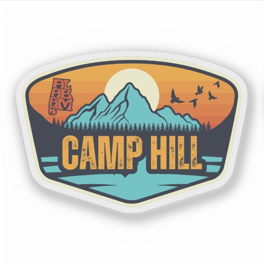 Camp Hill, Alabama Aufkleber (Vorderseite)