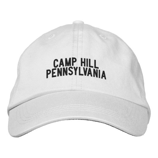 Camp Hill Pennsylvania Hat Bestickte Baseballkappe (Vorderseite)