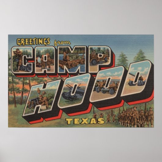 Camp Hood, Texas - Große Briefszenen Poster (Vorne)