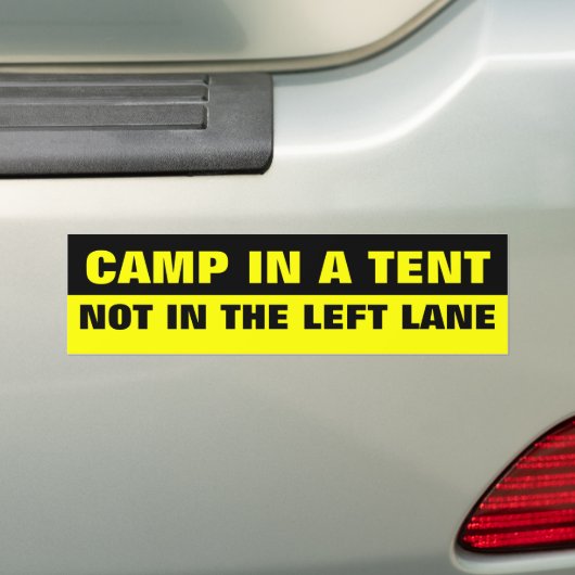 CAMP IN EINEM ZELT, NICHT IN DER VERLASSEN LANDSCH AUTOAUFKLEBER (Auf Auto)