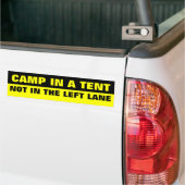 CAMP IN EINEM ZELT, NICHT IN DER VERLASSEN LANDSCH AUTOAUFKLEBER (Auf Lkw)