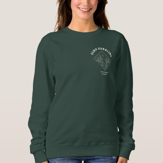 Camp Junggeselinnen-Abschied Bridesmaid Custom Sweatshirt (Vorderseite)