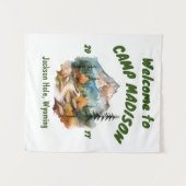 Camp Junggeselinnen-Abschied Camping Prop-Zeichen Wandteppich (Vorderseite (Horizontal))