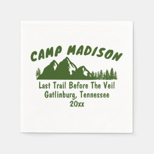 Camp Junggeselinnen-Abschied Camping Skigebiet Bac Serviette