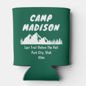 Camp Junggeselinnen-Abschied Camping Wandern Dosenkühler (Rückseite)