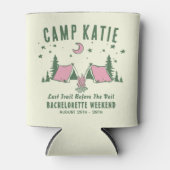 Camp-Junggeselinnen-Abschied Dosenkühler (Vorderseite)