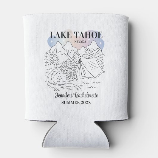 Camp Junggeselinnen-Abschied Girls Trip Camping Cu Dosenkühler (Rückseite)