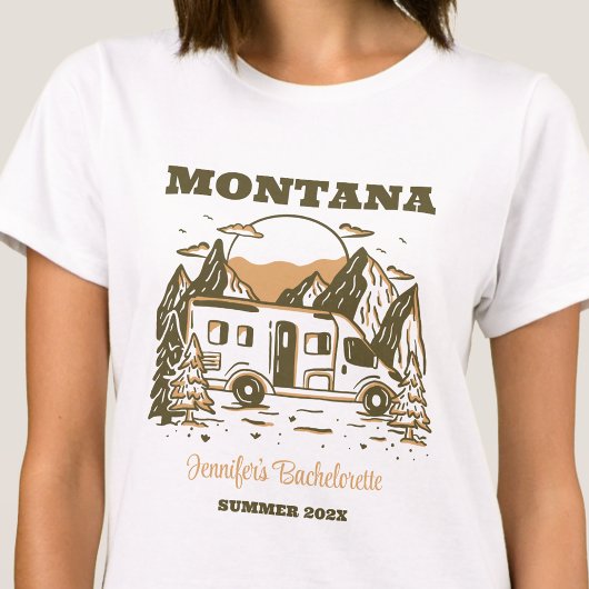 Camp Junggeselinnen-Abschied Girls Trip Glamping T-Shirt