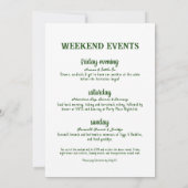 Camp Junggeselinnen-Abschied Girls Wochenende Einladung (Rückseite)