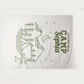 Camp Junggeselinnen-Abschied Glamping Camping Wandteppich (Vorderseite (Horizontal))