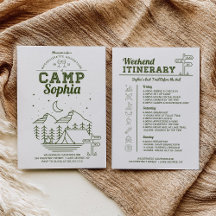 Camp Junggeselinnen-Abschied Itinerary Camping
