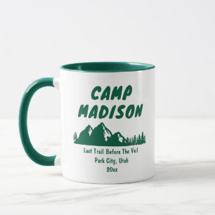 Camp Junggeselinnen-Abschied Mountain Bach Geschen Tasse