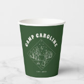 Camp-Junggeselinnen-Abschied Pappbecher (Vorderseite)